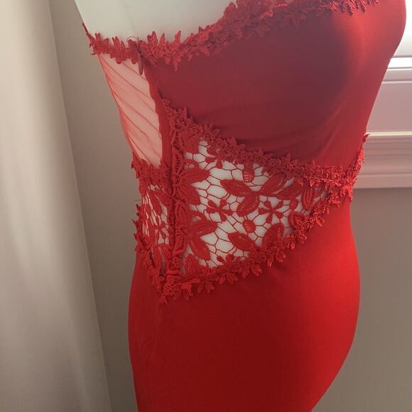 NWT GlorySunshine Sheath Sexy Lace Backless Mermaid Flare Dress - Picture 10 of 14